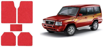 Autofetch Rubber Standard Mat For  Tata Sumo(Red)