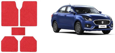 Autofetch Rubber Standard Mat For  Maruti Suzuki Swift Dzire(Red)