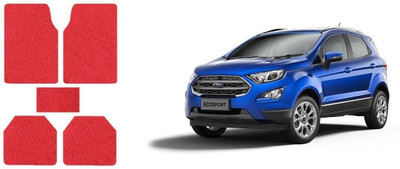 Autofetch Rubber Standard Mat For  Ford Ecosport(Red)