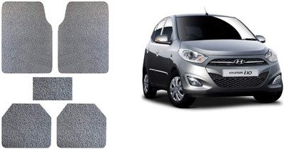 Autofetch Rubber Standard Mat For  Hyundai i10 Active(Grey)