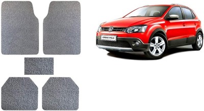 Autofetch Rubber Standard Mat For  Volkswagen Polo Cross(Grey)