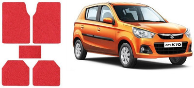 Autofetch Rubber Standard Mat For  Maruti Suzuki Alto K10(Red)