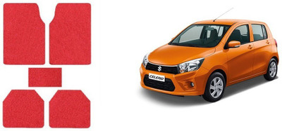 Autofetch Rubber Standard Mat For  Maruti Suzuki Celerio(Red)