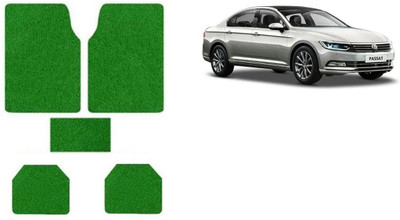 Autofetch Rubber Standard Mat For  Volkswagen Passat(Green)