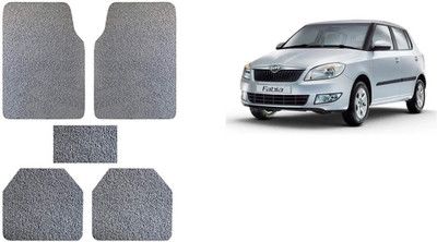 Autofetch Rubber Standard Mat For  Skoda Fabia(Grey)