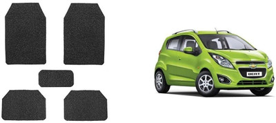 Autofetch Rubber Standard Mat For  Chevrolet Beat(Black)