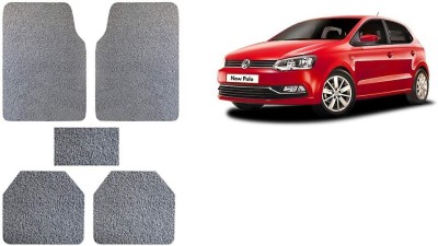 Autofetch Rubber Standard Mat For  Volkswagen Polo Exquisite(Grey)