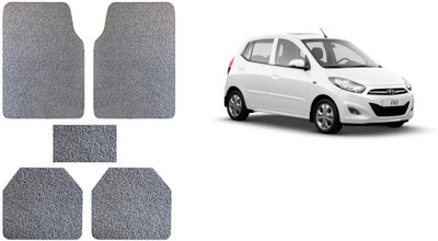 Autofetch Rubber Standard Mat For  Hyundai i10(Grey)