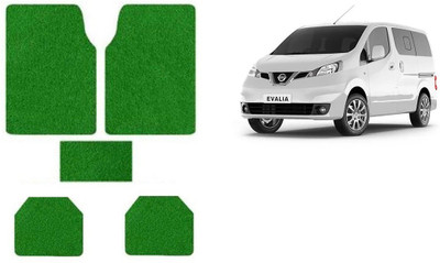 Autofetch Rubber Standard Mat For  Nissan Evalia(Green)