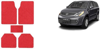 Autofetch Rubber Standard Mat For  Tata Aria(Red)