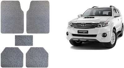 Autofetch Rubber Standard Mat For  Toyota Fortuner(Grey)