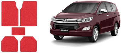 Autofetch Rubber Standard Mat For  Toyota Innova(Red)