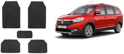 Autofetch Rubber Standard Mat For  Renault Lodgy(Black)