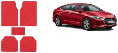 Autofetch Rubber Standard Mat For  Hyundai Elantra(Red)