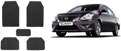 Autofetch Rubber Standard Mat For  Nissan Sunny(Black)