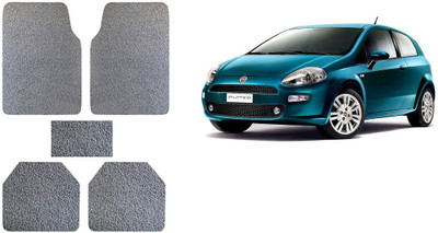 Autofetch Rubber Standard Mat For  Fiat Grand Punto(Grey)