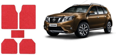 Autofetch Rubber Standard Mat For  Nissan Terrano(Red)