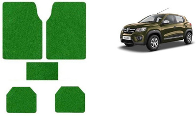 Autofetch Rubber Standard Mat For  Renault Kwid(Green)