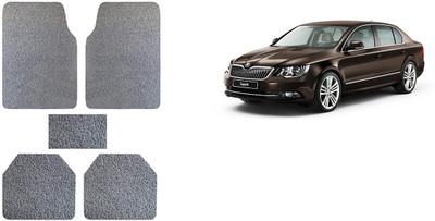 Autofetch Rubber Standard Mat For  Skoda Superb(Grey)