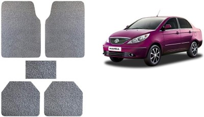 Autofetch Rubber Standard Mat For  Tata Manza(Grey)