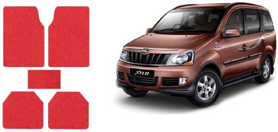 Autofetch Rubber Standard Mat For  Mahindra Xylo(Red)