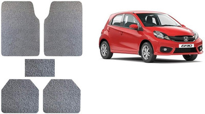 Autofetch Rubber Standard Mat For  Honda Brio(Grey)