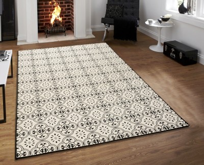 Saral Home White Cotton Carpet(6 ft,  X 4 ft, Rectangle)