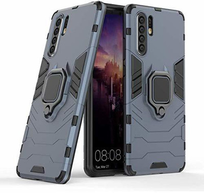Glaslux Back Cover for Huawei P30 Pro(Blue, Ring Case, Pack of: 1)