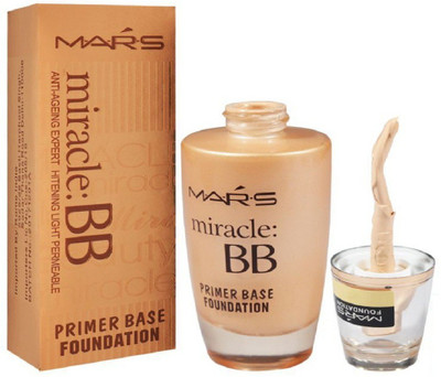 MARS Miracle BB Primer Base  Foundation(Beige, 60 ml)