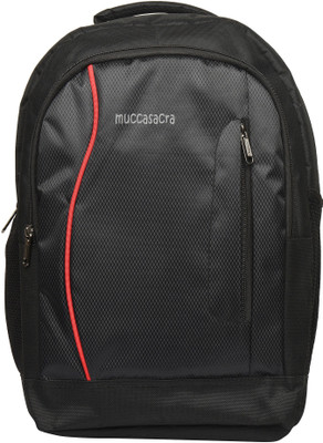 Muccasacra 15.6 inch Laptop Backpack(Red, Black)