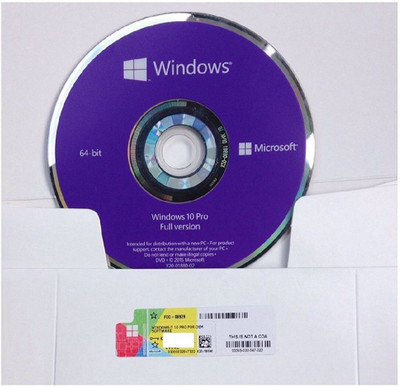 Microsoft Windows 10 Professional OEM 64 BIT Genuine DVD .