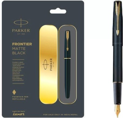PARKER Parker Frontier Matte Black (Gold Nib) GT Fountain Pen Fountain Pen(Black)