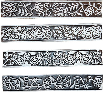 skart wooden printing block stamp206 Printing Blocks(Pack of 4)
