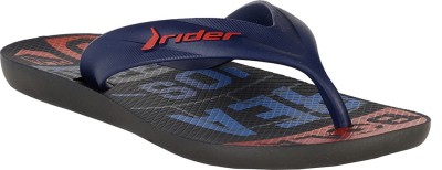 RIDER Men Slippers(Black , 8)