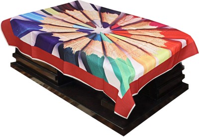 KUBER INDUSTRIES Self Design 4 Seater Table Cover(Multicolor, Cotton)