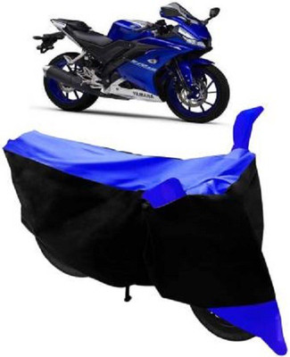 Star India Waterproof Two Wheeler Cover for Yamaha(R15, Black, Blue)