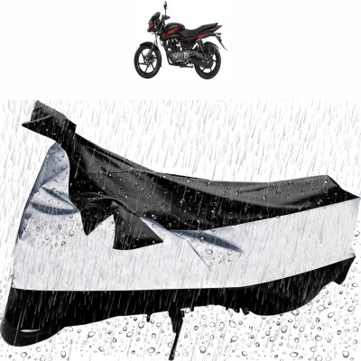 Flipkart SmartBuy Waterproof Two Wheeler Cover for Bajaj(Pulsar 150, Black, Silver)