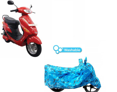 COVERPLANET Two Wheeler Cover for Hero(Electric Zippy, Blue)