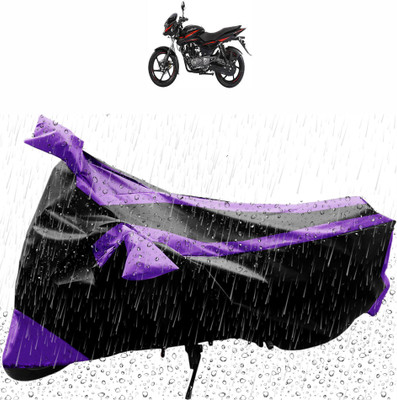 Flipkart SmartBuy Waterproof Two Wheeler Cover for Bajaj(Pulsar 150, Black, Purple)
