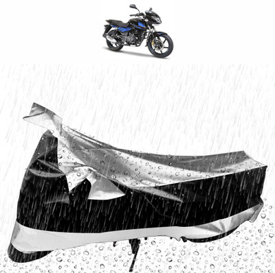 Flipkart SmartBuy Waterproof Two Wheeler Cover for Bajaj(Pulsar 150 DTS-i, Silver, Black)