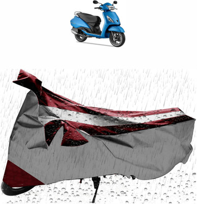 Flipkart SmartBuy Waterproof Two Wheeler Cover for TVS(Jupiter, Silver, Maroon)