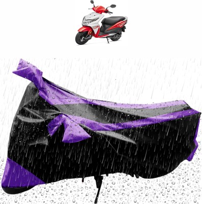 Flipkart SmartBuy Waterproof Two Wheeler Cover for Honda(Dio, Black, Purple)
