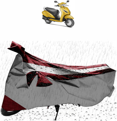 Flipkart SmartBuy Waterproof Two Wheeler Cover for Honda(Activa 5G, Silver, Maroon)