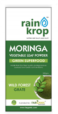 FARGANIC Rainkrop Organic Moringa Leaf Powder for weight loss(200 g)