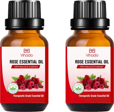Vihado Rose Essential Oil (15 ml) (Pack of 2)(30 ml)