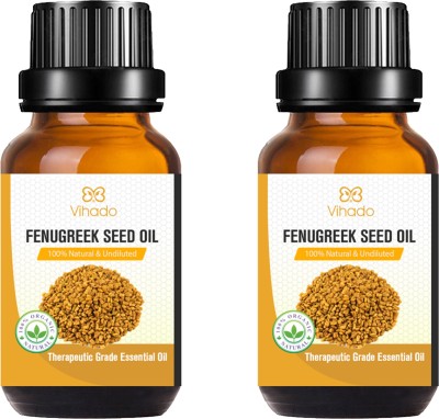 Vihado Best Cold Pressed Natural Fenugreek Seed oil for Joint (10 ml} (pack of 2)(20 ml)