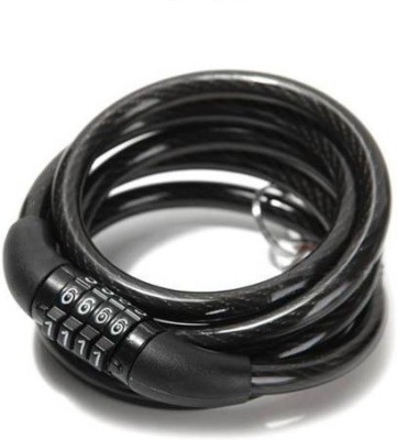 Mobfest Cycle Wire Lock(Numerical)Black-04 Cycle Lock