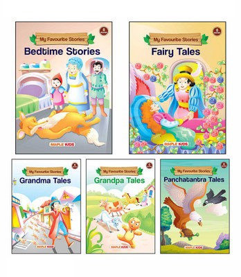 My Favourite Stories - 2 (Illustrated) (Set of 5 Books) - Bedtime Stories, Fairy Tales, Grandma Tales, Grandpa Tales, Panchatantra Tales(English, Paperback, Maple Press)