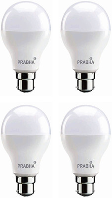 PRABHA 3 W Basic Round B22 LED Bulb(White, Pack of 4)