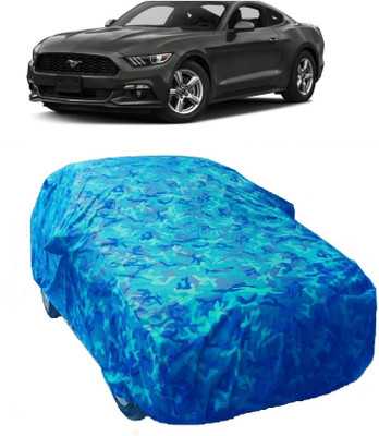 Gargi Traders Car Cover For Ford Mustang (With Mirror Pockets)(Blue)